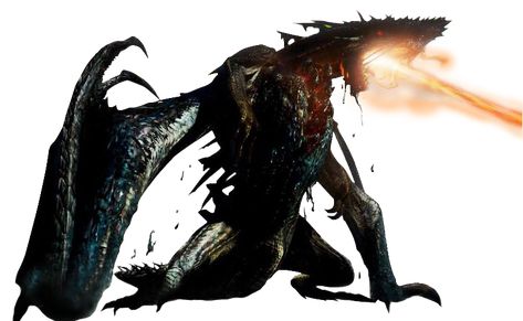 Gogmazios is an Elder Dragon introduced in Monster Hunter 4 Ultimate. Gogmazios is a massive Elder Dragon with a body structure similar in nature to that of Gore Magala and Shagaru Magala. It has a large, heavy head with red eyes and rows of sharp teeth. When it uses its Oil laser attack, a glowing pattern, reminiscent of a scowl, is present beneath its chin, giving it the semblance of a second face. Its wingarms feature membranes that almost completely retract when not in use, and its body..... Monster Types, Gold Rathian, Monster Hunter 4 Ultimate, Great Jaggi, Elder Dragon, Monster Hunter Wiki, Dragon Monster, Monster Hunter Series, Monster Hunter Art