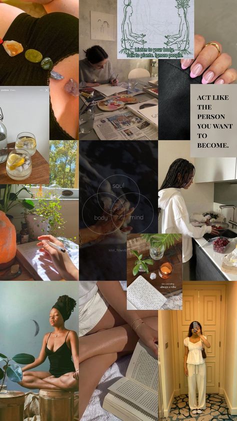 Vision board Spiritual World Aesthetic, Spirituality Mood Board, Spiritual Peace Aesthetic, Spiritual Growth Vision Board, Inner Peace Vision Board, Peace Of Mind Vision Board, Mental Peace Vision Board, Spiritual Teacher Aesthetic, Spiritual Hobbies