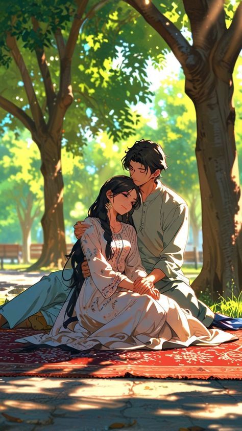 Cute Couple Pics Anime, Relationship Wallpaper, Beautiful Anime Wallpaper, Romance Animes, Anime Openings, Color Art Lessons, Cute Panda Drawing, Female Character Design Brunette, Person Photography