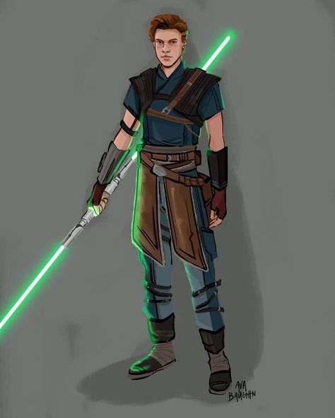 Jedi Artwork, Lightsaber Poses, Barbarian Costume, Star Wars Games, Star Wars Outfits, Nerd Love, Star Wars Artwork, Star Wars Fan Art, Star Wars Images