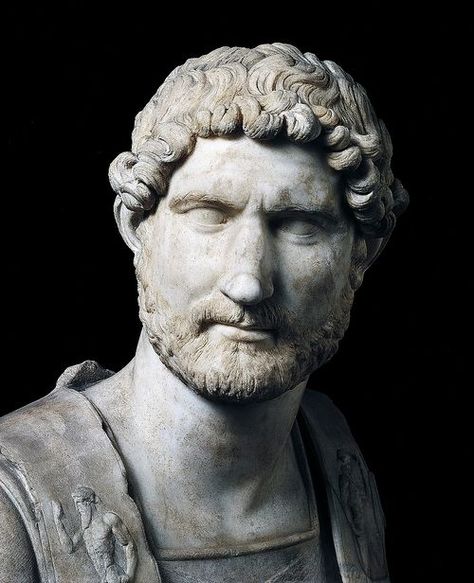 Bust of the Emperor Hadrian. 2nd.century. BCE. Roman. marble. Capitoline Museum. Rome Capitoline Museum, Emperor Hadrian, Roman Busts, Marble Bust, Antique Sculpture, Roman Era, Roman Sculpture, Classical Antiquity, Ancient Sculpture