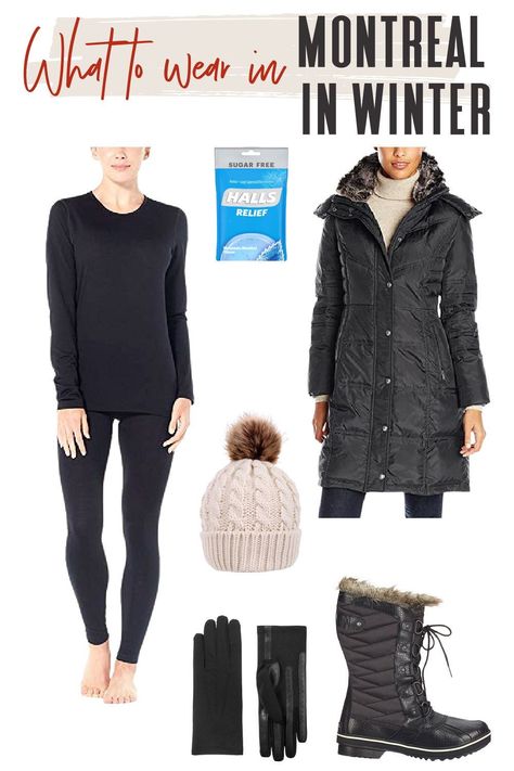 Packing for a winter vacation can be foreign and confusing if you aren’t used to the cold, so here’s a little guide for what to wear in Montreal in winter! #TravelFashionGirl #TravelFashion #PackingList #whattowear #winteroutfits #montrealtravel #wintervacations What To Wear In Quebec In Winter, Winter Montreal Outfit, Montreal Fashion Winter, Quebec Winter Outfit, Montreal Outfit Winter, Montreal Winter Outfits, Quebec Outfits, Montreal Outfits, Canada Winter Fashion