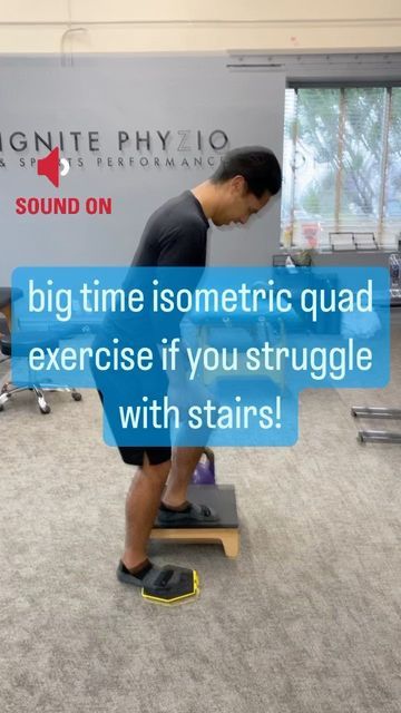 Ignite Phyzio | ACL REHAB on Instagram: "Need a quad burner to help improve your tolerance to stairs? Gotchu 👊🏼 #acl #aclrehab #aclrecovery #kneerehab #sportsperformance #sportsperformancetraining #sportstherapy #sportstherapist #ignitephyzioacl #quads #quadzilla" Acl Rehab Exercises, Acl Rehab, Acl Recovery, Sports Performance Training, Rehab Exercises, Sports Therapy, Quad Exercises, Physical Therapy, Quad