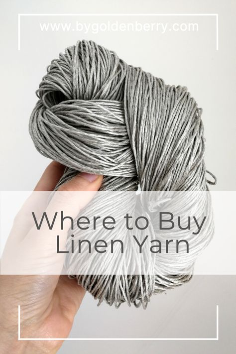 Find out the best and most sustainable companies to buy linen yarn. Ensure you are supporting sustainable textile practices and ethical companies with this comprehensive list.  #sustainableyarn #linenyarn #buyingyarnonline #yarnbuyingguide Natural Yarn Dyeing, Natural Dyes For Yarn, Naturally Dyed Yarn, Buy Linen, Mercerized Cotton Yarn, Sustainable Textiles, Linen Yarn, Organic Cotton Yarn, Pure Linen