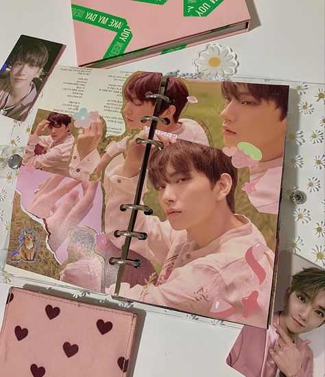 #kpopscrapbooking #joshuahong #seventeen Kpop Album Scrapbook, Seventeen Scrapbook, Kpop Scrapbook, Album Collage, Seventeen Joshua, Journal Books, Joshua Seventeen, Joshua Hong, Scrapbook Journal