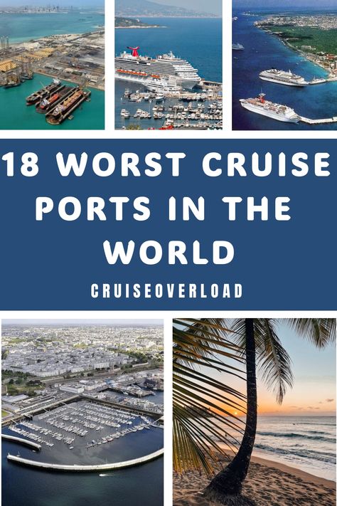 Have you had the misfortune of visiting the worst cruise ship ports?! These cruise ports are less than amazing and you may be best just staying on the cruise! Cruise Ports, Princess Cruise Ships, Princess Cruise, Cruise Outfits, Cruise Port, Cruise Tips, Cruise Ships, Cruise Vacation, Cruises