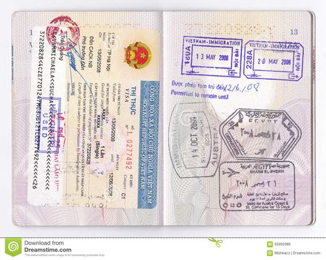 Passport Visa Stamps - Asia, Australia, Africa. Photo about africa, asia, adventures, open, visa, country, adventure, traveling, opened, australia, continents, egypt - 65992986 Open Passport, International Passport, Airline Booking, Australia Visa, Book Cheap Flights, Flight Ticket, My Summer, I Left, Travel Agency