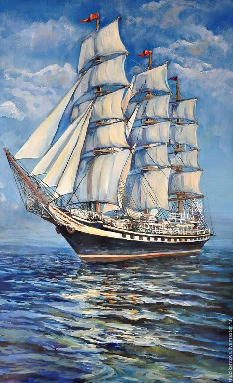 Ocean Art Painting, Navi A Vela, Nautical Crafts, Old Sailing Ships, Monet Paintings, Ship Drawing, Old Boats, Ship Paintings, Soyut Sanat Tabloları