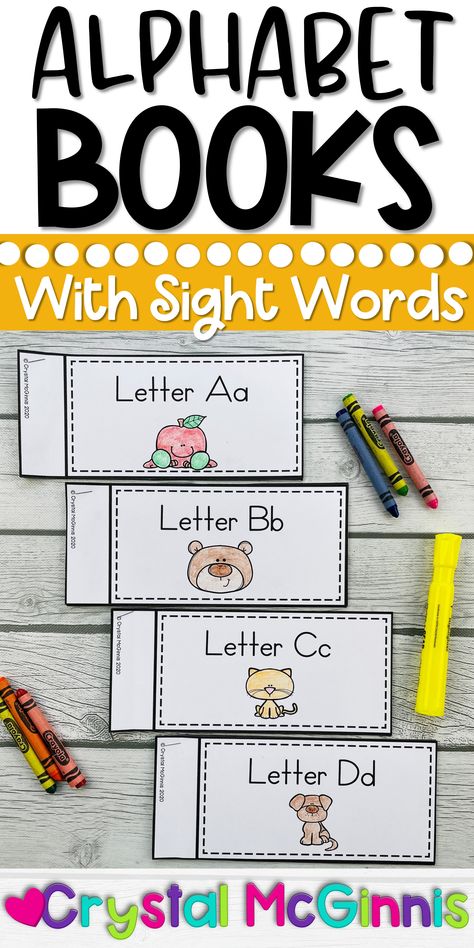 Books For Each Letter Of The Alphabet, Teaching The Alphabet In Kindergarten, Alphabet Poems For Each Letter, Alphabet Books For Preschool, Alphabet Games For Kindergarten, Teaching Alphabet, Alphabet Poem, Name Activities Preschool, Books For Kindergarten