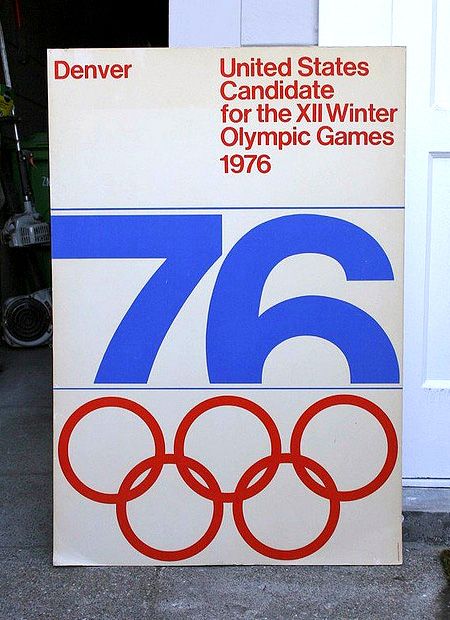 The 1976 Winter Olympic Games were originally awarded to the city of Denver, but they withdrew after some financial concerns. But during the bid, Massimo Vignelli designed a few things, including this wonderful candidate poster. This is one of my personal favorite posters from that era, the way the 76 is cropped off acts as a teaser. Olympic Poster, Vignelli Design, Face Melting, 1976 Olympics, International Typographic Style, Massimo Vignelli, Winter Olympic Games, Swiss Design, Typographic Poster