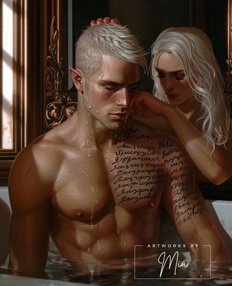 Rowan & Aelin Cassian Azriel, Throne Of Glass Characters, Rowan Whitethorn, Rowan And Aelin, Books Fanart, Throne Of Glass Fanart, Sara J Maas, Aelin Ashryver Galathynius, Aelin Galathynius