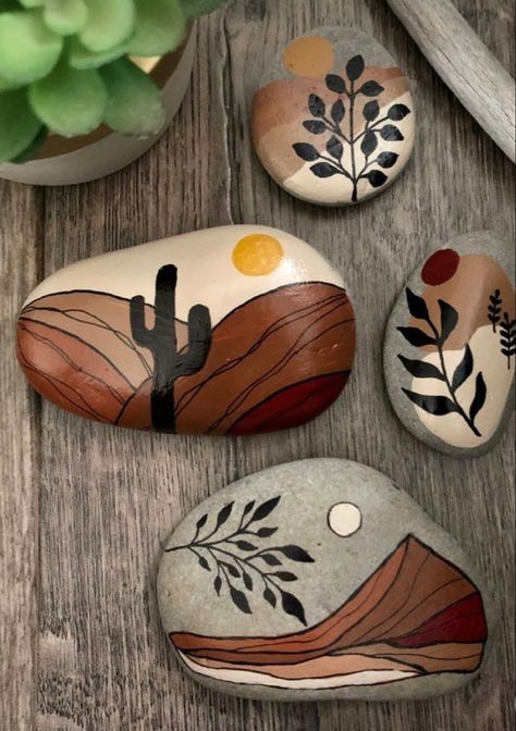 Stones Aesthetic, Diy Rock Art, Rock Sculpture, Stones Art, Rocks Painted, Stone Art Painting, Best Crafts, Painted Rocks Craft, Art & Craft Paint