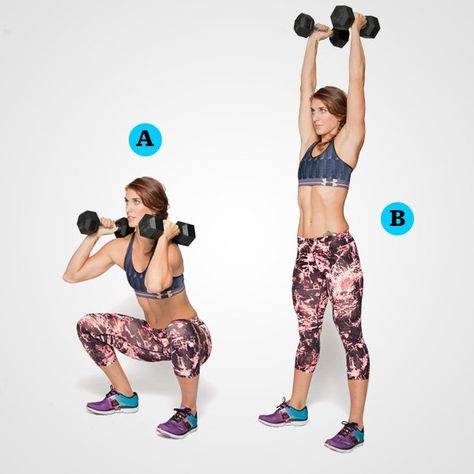 "One fluid movement means my 'quad-zilla' legs and core are driving each rep—not... Emily Schromm, Leg Workout At Home, Womens Health Magazine, Health Fitness Nutrition, Ripped Abs, Killer Workouts, Hard Body, Health And Fitness Tips, Leg Workout