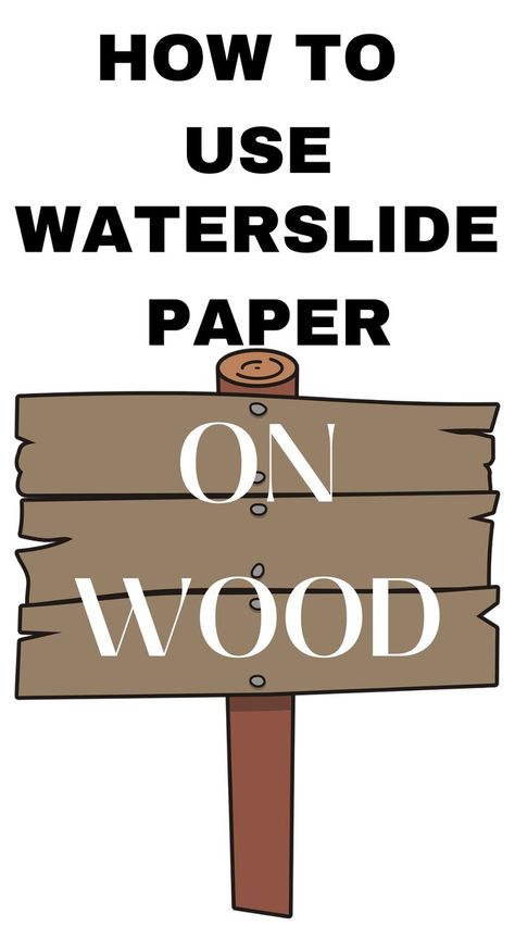 From birdhouses to cute signs, waterslide paper is very versatile and a great way to customize your arts and crafts. Check out our easy tutorial on How to use Waterslide Paper on Wood. Water Slide Decals On Wood, Water Slide Paper Projects, Waterslide Decal Projects, Waterslide Paper Projects, Water Slide Decals Diy, Waterslide Images, Wooden Lamps Design, Waterslide Decal Paper, Wood Transfer