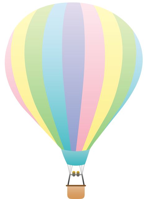 Hot Air Balloon Clip Art | Striped Pastel Colored Hot Air Balloon Hot Air Balloon Drawing, Basket Clipart, Hot Air Balloon Clipart, Balloon Vector, Balloon Basket, Balloon Pictures, Balloon Clipart, Free Clipart Images, Girls Clips