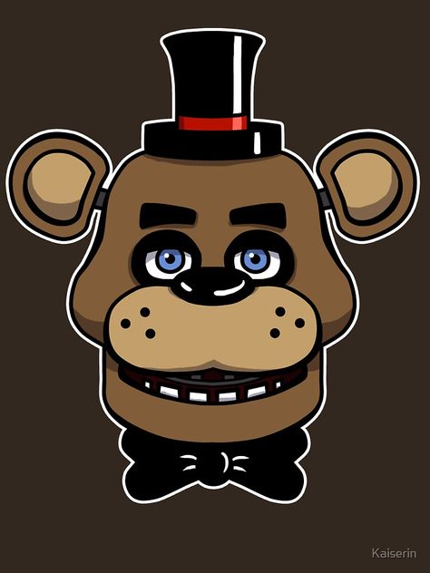 "Five Nights at Freddy's - FNAF - Freddy Fazbear " T-shirt by Kaiserin | Redbubble Fnaf Cakes Birthdays, Fnaf Freddy Fazbear, Freddy Mask, Freddy's Nightmares, Freddy 3, Fnaf Freddy, Mother Day Wishes, Freddy Fazbear, Fnaf Characters