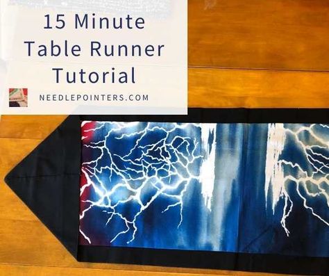 This video shows how to sew a table runner in less than an hour. Make this quick 4 seam table runner as a gift! 10 Minute Table Runner, Greased Lightning, 3d Paper Snowflakes, Table Runner Tutorial, Spool Knitting, Cross Stitch Tutorial, Rug Tutorial, Fidget Quilt, Knit Rug