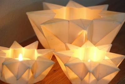 Origami Lantern, Origami Lights, Wet On Wet Painting, Paper Star Lanterns, Star Lantern, Waldorf Crafts, Diy Lampe, Origami Love, Origami And Kirigami