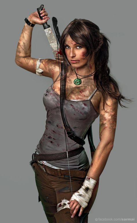 I would love to cosplay as the new Tomb Raider from the new game. Lara Croft Cosplay, Laura Croft, Batman Christian Bale, Tomb Raider Cosplay, Tomb Raider Lara Croft, Chica Cool, Lara Croft Tomb, Amazing Cosplay, Lara Croft