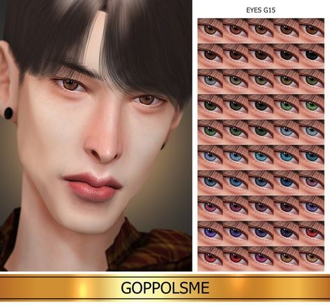 Goppolsme Sims 4, Sims 4 Eyes, Sims 4 Decades Challenge, Sims 4 Cc Eyes, The Sims 4 Skin, Makeup Cc, Sims 4 Anime, Sims 4 Cc Makeup, Sims 4 Body Mods