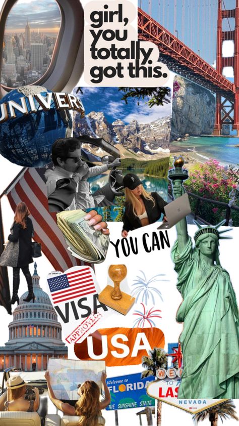 America Vision Board, Relocation Aesthetic, Us Citizenship Aesthetic, America Vibes Aesthetic, America Wallpaper Aesthetic, Estados Unidos Aesthetic, Usa Citizenship, West America, Visa Usa