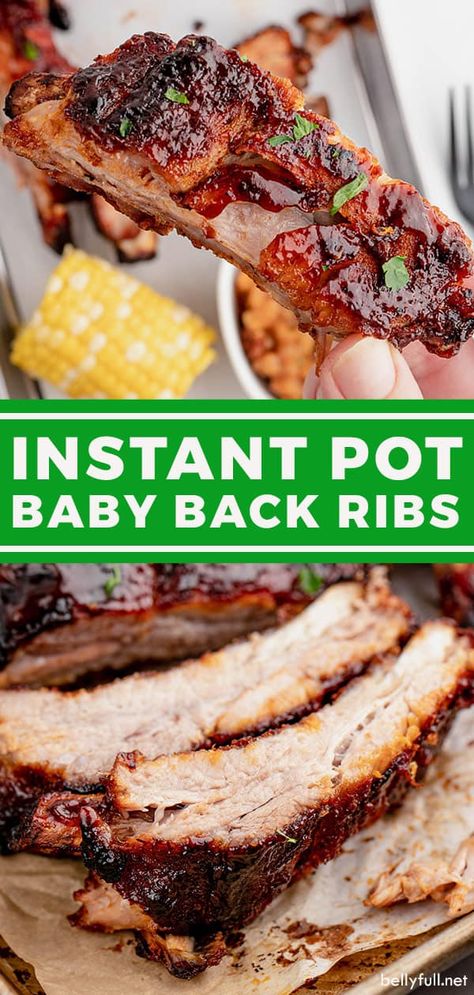 Instant Pot Baby Back Ribs, Instant Pot Ribs Recipe, Instant Pot Ribs, Barbecue Ribs Recipe, Electric Pressure Cooker Recipes, Barbecue Ribs, Instant Pot Pork, Back Ribs, Baby Back Ribs