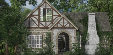 Bloxburg Small Realistic House, Bloxburg Old House, German Cottage, Bloxburg Designs, Cottage Build, Cottage Layout, Bloxburg Inspiration, Cottage Bloxburg House, Bloxburg Cottage