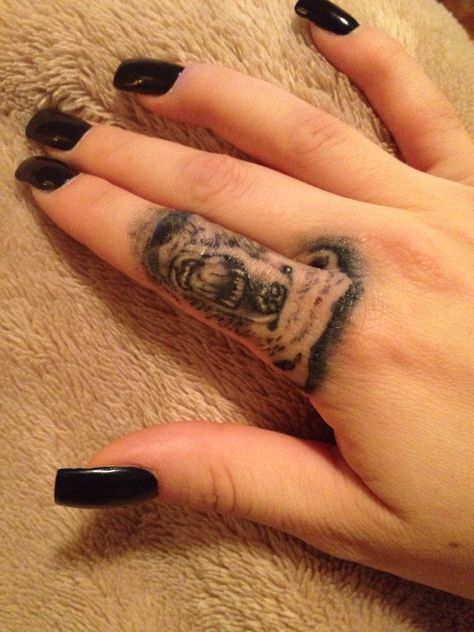 Bear Tattoo, Finger Tattoo, Unique Tattoo Bear Finger Tattoo, Tattoo Finger, Tattoo Unique, Bear Tattoo, Finger Tattoo, Ring Tattoos, Unique Tattoo, Finger Tattoos, All Tattoos