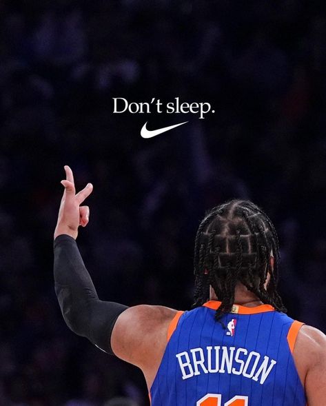 Nike Billboard, Slam Basketball, Basketball Quotes Inspirational, Basketball Wallpapers, Nike Motivation, Balls Quote, Jalen Brunson, Basketball Motivation, Knicks Basketball