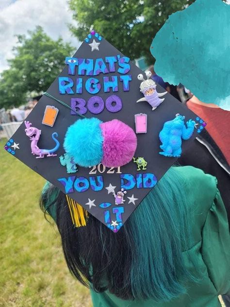 Monsters University Graduation Cap, Surgery Graduation Caps, Graduation Cap Designs Monsters Inc, Cars Movie Graduation Cap, Unicorn Graduation Cap, Dora Graduation Cap, Pixar Graduation Cap, Lightning Mcqueen Grad Cap, Grinch Graduation Cap