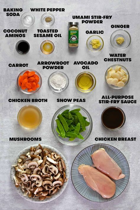 Authentic Moo Goo Gai Pan Recipe, Wor Sui Gai, Moo Goo Gai Pan Recipe, Paleo Stir Fry, Moo Goo Gai Pan, Easy Stir Fry Recipes, Homemade Chinese, Homemade Chinese Food, Chicken And Mushroom