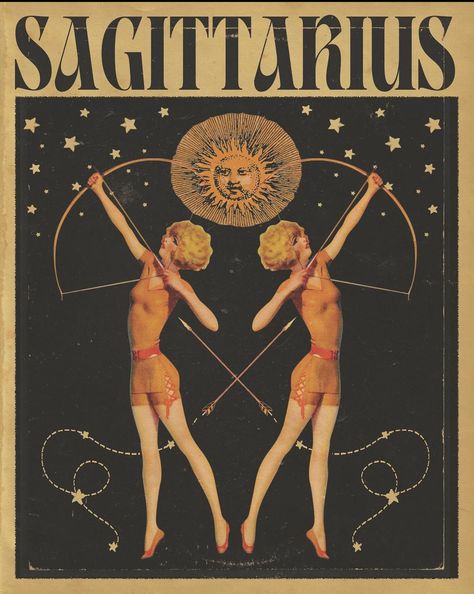 Sagittarius Poster Aesthetic, Saggitarius Poster, Sagittarius Aesthetic Art, Sagittarius Images, Sagittarius Illustration, Sagittarius Goddess, Sag Szn, Sagittarius Poster, Friendship Core