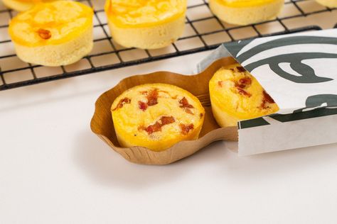 Starbucks Egg Bites (High Protein – Quick Breakfast) Oven Baked Starbucks Egg Bites, Egg Bites Starbucks, Starbucks Egg Bites Recipe, Starbucks Sous Vide Eggs, East Coast Kitchen, Gluten Free Party Food, Homemade Starbucks, Coast Kitchen, Starbucks Egg Bites