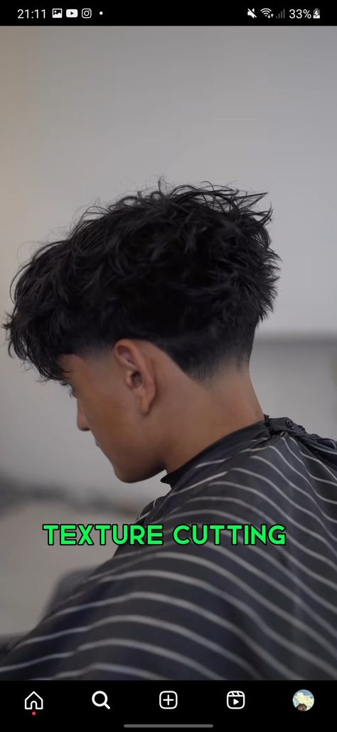 Mens Haircut Designs Taper Fade, Textured Blowout Fringe With Mid Taper Men, Men Blowout Haircut, Low Taper Blowout Straight Hair, Low Fade Taper Haircut, Mid Taper Middle Part, Blowout Taper Fade Straight Hair, Taper Blowout Haircut Men, Mid Blowout Taper