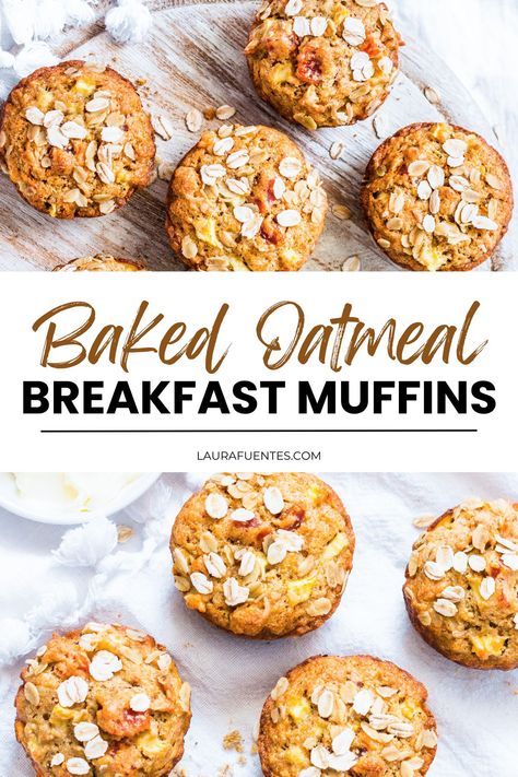 the best baked oatmeal muffins Baked Oatmeal Muffins Breakfast, Oatmeal Muffins No Banana, Pancake Mix Oatmeal Muffins, Breakfast Healthy Muffins, Maple Oatmeal Muffins, Flourless Breakfast Ideas, Healthy Breakfast Muffins Recipes, Oatmeal Muffins Healthy Easy, Oatmeal Muffins Quick Oats