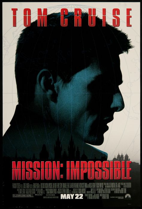 Mission: Impossible (1996) Mission Impossible 1996, Mission Impossible Theme, Mission Impossible Movie, John Voight, Ethan Hunt, Jason Bourne, Jean Reno, Floppy Disk, Cinema Posters