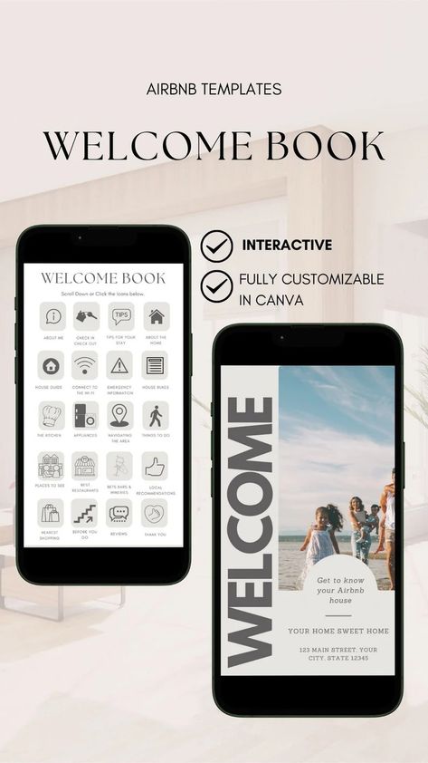 Airbnb Welcome Book Template Modern Beach House Airbnb House Guide Canva Airbnb Guidebook VRBO Guest Book Beach Vacation Rental Template - Etsy UK Welcome Airbnb, Beach House Airbnb, Airbnb Guidebook, Emergency House, Book Beach, Airbnb Welcome Book Template, Canva Etsy, Airbnb Welcome Book, Airbnb House