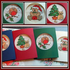 Kandipandi: Cross Stitch Christmas Cards Christmas Card Cross Stitch, Christmas Cross Stitch Patterns, Christmas Cross Stitch Patterns Free, Cross Stitch Christmas Cards, Holiday Cross Stitch Patterns, Santa Cross Stitch, Christmas Giveaway, Holiday Cross Stitch, Xmas Cross Stitch