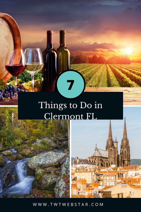 Clermont is a hidden gem just 2 hours from Orlando. If you're looking for things to do on your next vacation, look no further than this list of 7 activities that can be found right here! With so many ways to play and explore, the only thing holding you back is time. So what are you waiting for? Get out there and enjoy all that Clermont has to offer! Things To Do In Clermont Florida, Clermont Florida Things To Do, Things To Do Orlando, The Villages Florida, Clermont Florida, Midwest Travel, Us Destinations, Orlando Florida, Free Things To Do