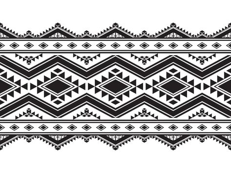 Pattern Design Black And White, Arabic Geometric Pattern, Ikat Border, Fabric Pattern Design, Ethnic Pattern Design, Bus Games, Fabric Patterns Design, Nativity Crafts, Black And White Fabric