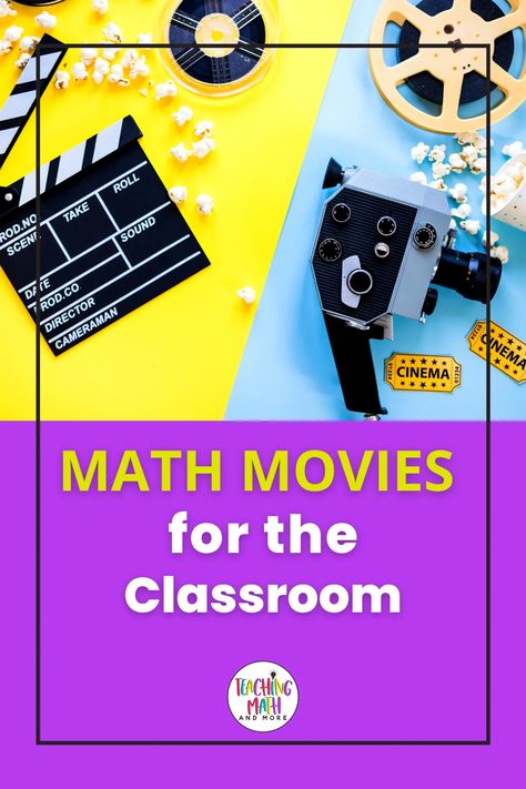 The BEST Math Movies for the Classroom. Check out the list. Watch one or all of them. Math activities and math worksheets to go along with the movies are here too! Just print and watch the movie with your kids. Enjoy! Math Movies, 7th Grade Classroom, Teaching Math Elementary, Maths Activities Middle School, Elementary Math Classroom, Math Activities Elementary, Middle School Math Classroom, Math Madness, 7th Grade Math