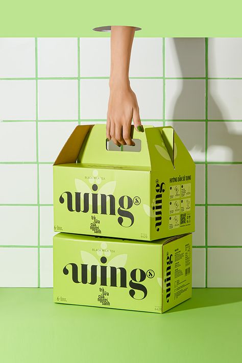 Trà Sữa Hòa Tan WINGS - Black Milk Tea :: Behance Behance Packaging Design, Packaging Design Photography, Food Box Design, Food Packaging Photography, Creative Box Packaging, Food Brand Design, Black Milk Tea, Packaging Design Food, Photography Profile