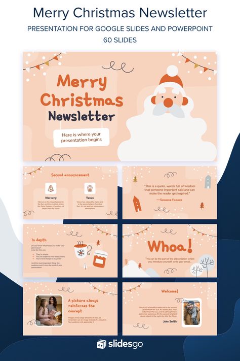 Christmas Website Design, Christmas Power Point, Wish Merry Christmas, Christmas Powerpoint, Christmas Powerpoint Template, Christmas Newsletter, School Newsletter Template, Christmas Doodle, School Newsletter