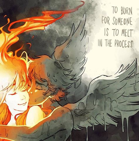 Icarus and the Sun by Gabriel Picolo - Imgur Chiara Bautista, Gabriel Picolo, Fantasy Art Couples, Bd Art, Tableau Art, Arte Inspo, Art And Illustration, Couple Art, The Words