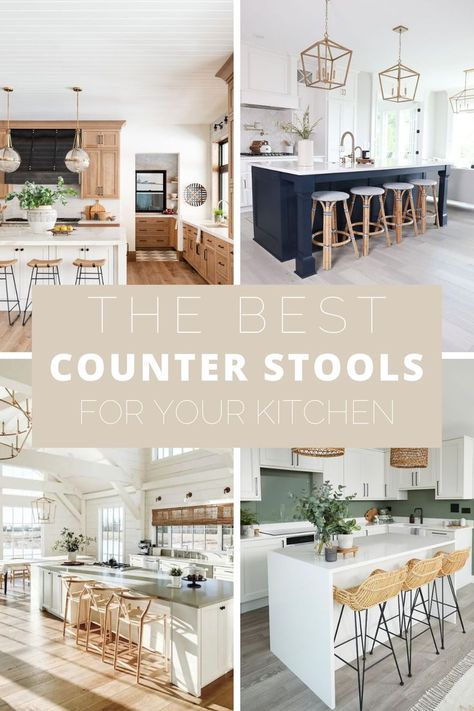 Best Counter Stools, White Kitchen Bar Stools, Best Bar Stools, Modern Kitchen Stools, Modern Bar Stools Kitchen, Kitchen Counter Chairs, Chairs For Kitchen Island, Island Bar Stools, Bar Stools Kitchen