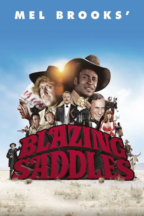 Blazing Saddles Poster, Vampire Poster, Madeline Kahn, Blazing Saddles, Buttered Popcorn, Gene Wilder, Mel Brooks, Flash Ideas, Watch Ideas