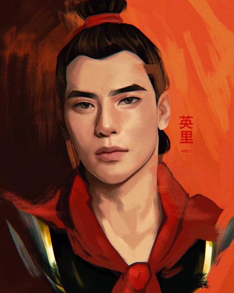 miyu 🇨🇳🇵🇭 en Instagram: “My take on General Li Shang I referenced his face from Sehun, Jackson, and Yang Yang :D” Animated Princess, Disney Princess Mulan, Li Shang, Princess Mulan, Chinese Army, Pixar Animation Studios, Li Shang Fanart, Shang Fanart, Shang Mulan