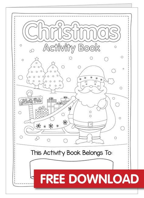 Free Christmas Activity Book Printable Christmas Work Sheets For Kids, Christmas Activities Printables Free, Christmas Activity Book Printable, Xmas Preschool Activities, Christmas Stories For Kids Printable, Christmas Activity Sheets For Kids, Christmas Activities For Kids Printable, Christmas Activity Printables, Christmas Printables Free Kids