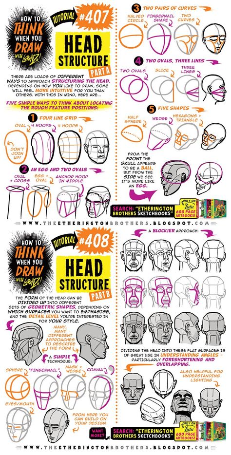 EtheringtonBrothers - Professional, Artist | DeviantArt Head Structure, Etherington Brothers, Comic Tutorial, 얼굴 드로잉, Human Anatomy Drawing, Drawing Heads, Human Head, Anatomy Drawing, Digital Painting Tutorials