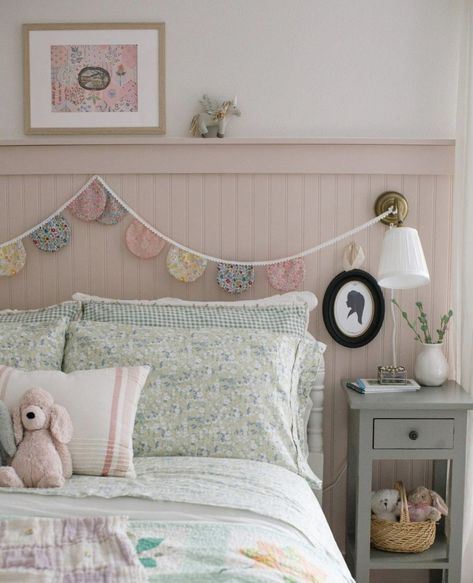 Pink Toddler Rooms, Red Paint Colors, Girl Room Inspiration, Big Girl Bedrooms, Toddler Girl Room, Bead Board, Shared Room, Sherwin Williams Paint Colors, Girl’s Room